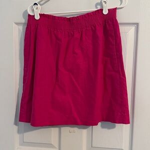 J. Crew Factory Magenta Pull-On Mini City Skirt